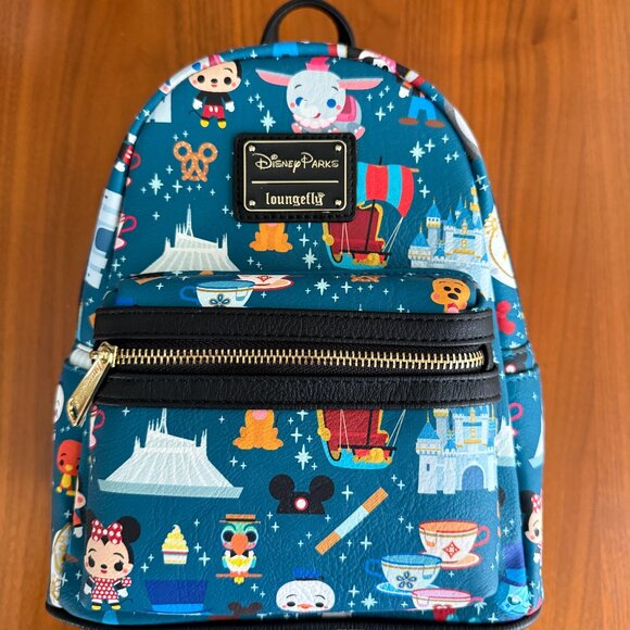 Brand New Disney Parks Minis Mickey & Minnie Characters & Icons Backpack (NWT) - Picture 1 of 5